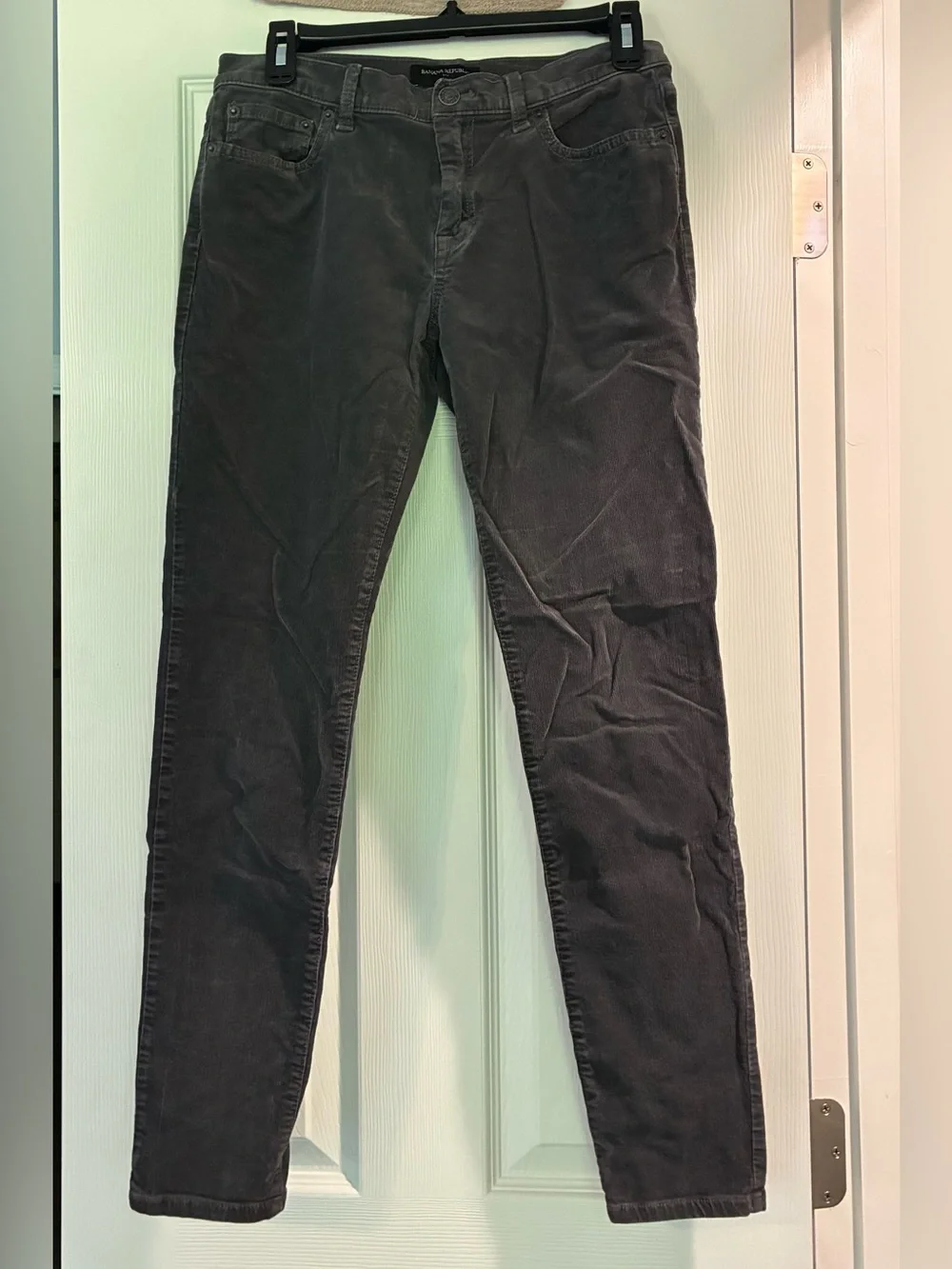 Banana Republic Men's Skinny Corduroy Jeans in Charcoal